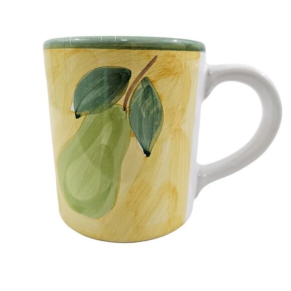 Caleca Frutta Hand Painted Italian Made 16 Oz Ceramic Mug Cups - Set of 2 - Picture 15 of 16